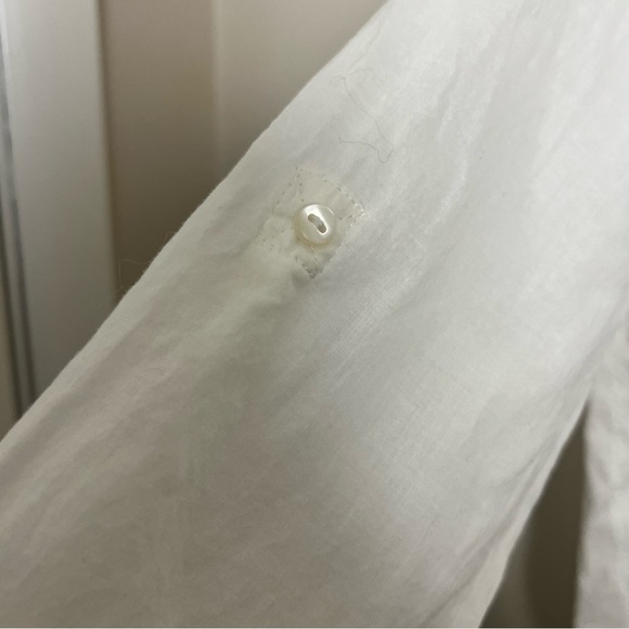 Eddie Bauer Ivory Sheer Boho Blouse Size XXL Lightweight Coastal Grandma Beachy - Picture 11 of 13